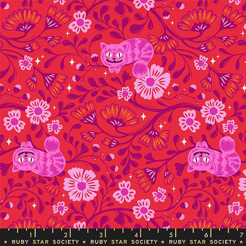 {Pre-Order October} Moda Ruby Star Society Hello Alice Cheshire Ruby