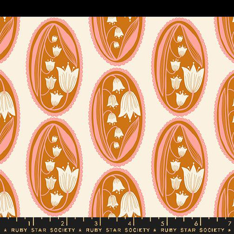 {New Arrival} Moda Ruby Star Society Endpaper Lily of the Valley Cameo Natural