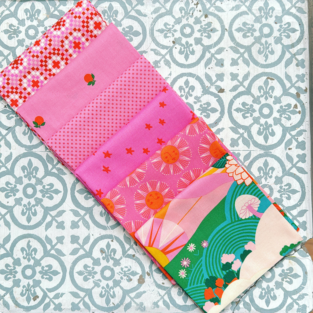{New Arrival} Moda Ruby Star Society Sampler Curated Fat Quarter Bundle x 6 Sundream June