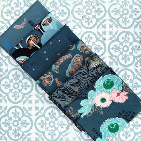 {New Arrival} Moda Ruby Star Society Sampler Curated Fat Quarter Bundle x 6 Smoke