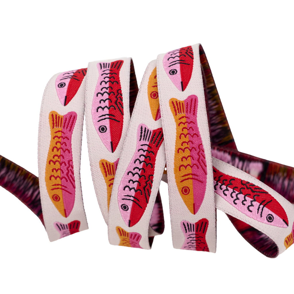 {New Arrival} Ruby Star Society Renaissance Ribbon Alexia Marcelle Abegg Ooh Lucky Lucky- Sardines in Posy 5/8"