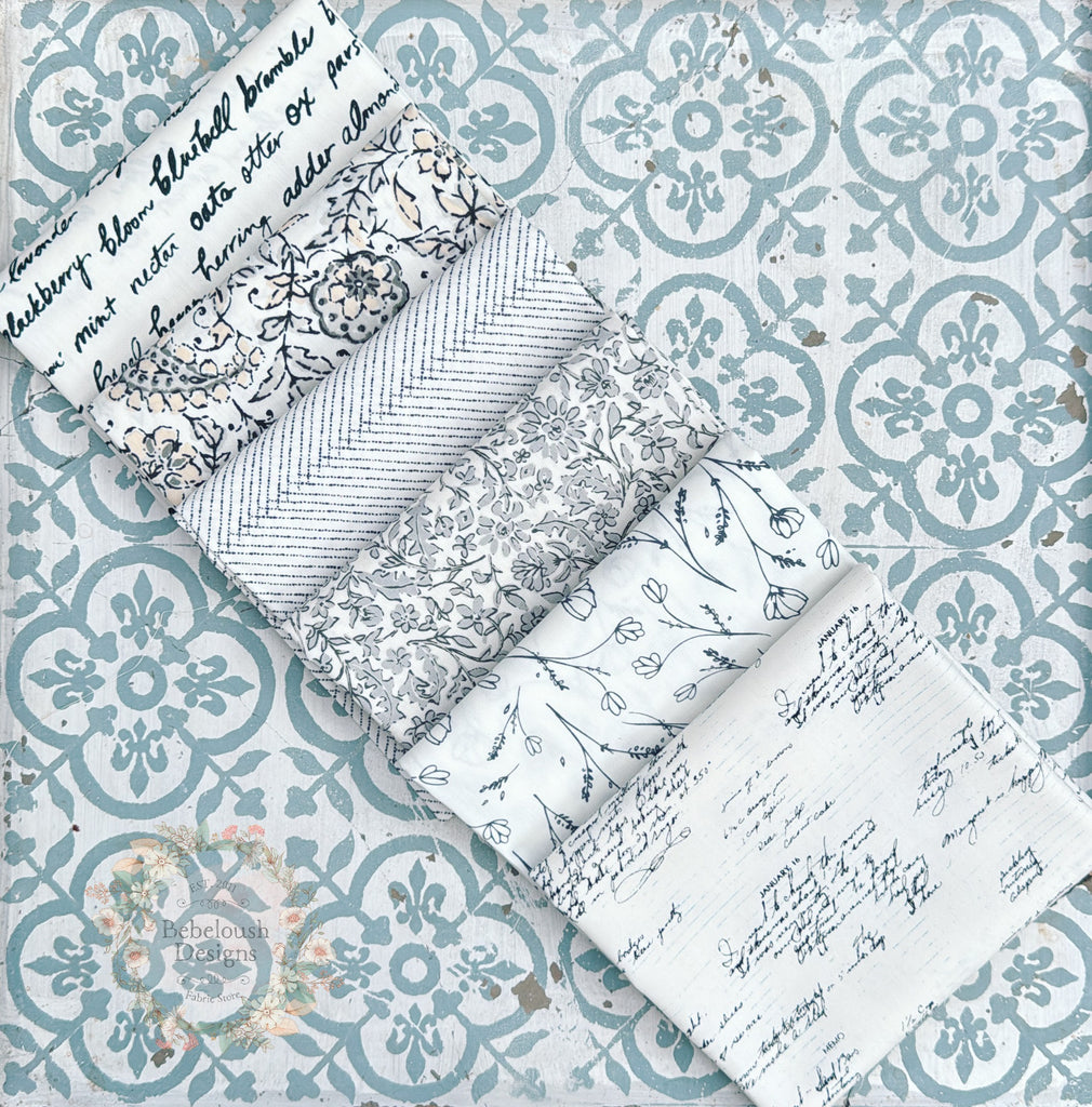 {New Arrival} Art Gallery Fabrics Curated Colour Series Fat Quarter Bundle x 6 Pieces Just Words