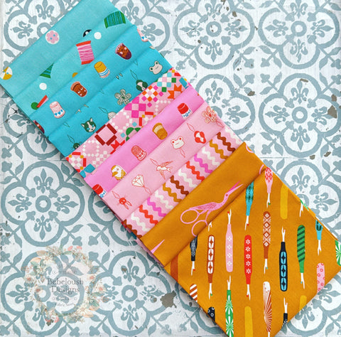 {New Arrival} Moda Ruby Star Society 1-800 Notion Fat Quarter Bundle x 10 Pieces Posy