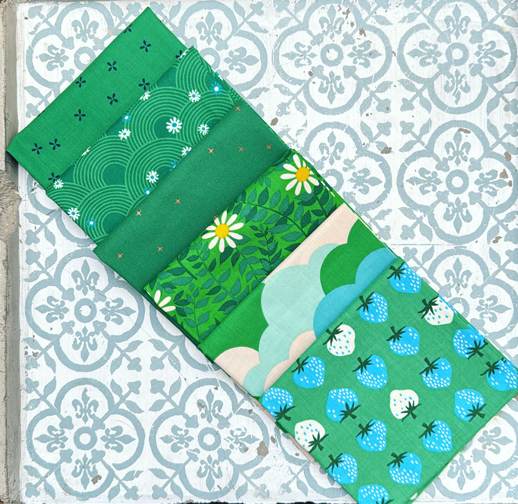 {New Arrival} Moda Ruby Star Society Sampler Curated Fat Quarter Bundle x 6 Verdant