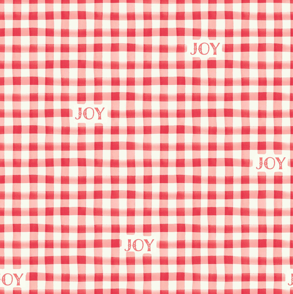 {New Arrival} Lewis & Irene Fabrics Bluebellgray Fa La La Joy to the World Red