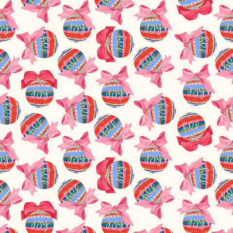 {New Arrival} Lewis & Irene Fabrics Merry Happy Christmas Joy - Winter White