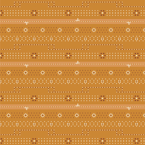 {New Arrival} Art Gallery Fabrics Binding 2.5 Edition Bandana Bound Amber