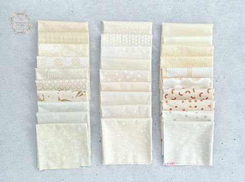 {New Arrival} Moda Ruby Star Society Fat EIGHTH Bundle x 30 Prints Natural Low Volume