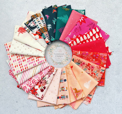 {New Arrival} Art Gallery Fabrics Curated Bundle Fat Quarter Bundle x 20 Pieces Christmas Delight