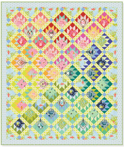 {Pre-Order Feb/March} Tula Pink Besties Paws Out Quilt Top Kit 76in x 89in (1.93m x 2.27m)