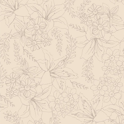 {New Arrival} Art Gallery Soften The Volume Natural Bouquet FAT QUARTER