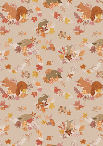 {New Arrival} Lewis & Irene Squirrelled Away Hide & Squeak on Light Taupe