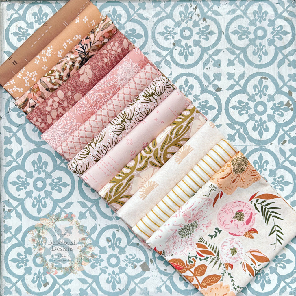 {New Arrival} Art Gallery Fabrics  Curated Bundle Fat Quarter Bundles x 12 Pieces Poppy Patch