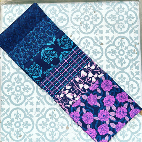 {New Arrival} Moda Ruby Star Society Sampler Curated Fat Quarter Bundle x 6 Sweet Pea Navy