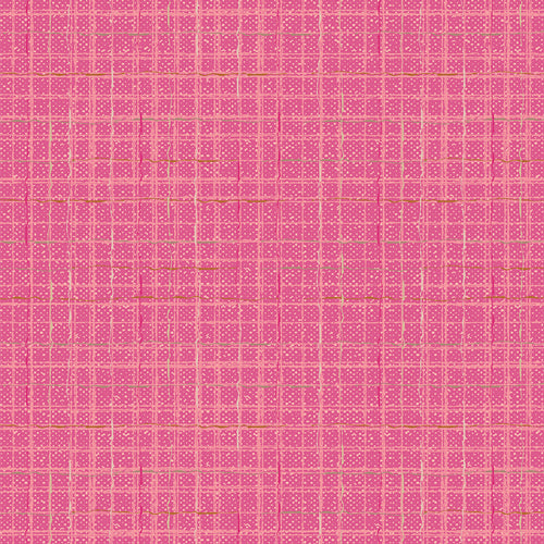 {New Arrival} Art Gallery Fabrics Checkered Elements Tweed Bubblegum