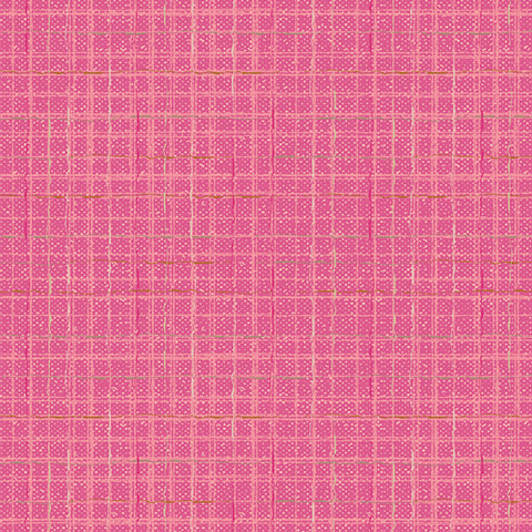 {New Arrival} Art Gallery Fabrics Checkered Elements Tweed Bubblegum
