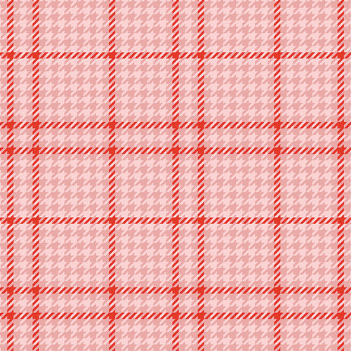 New Arrival} Art Gallery Fabrics Christmas in Colour Holiday Check Candycane