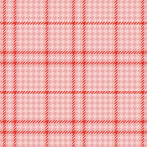 New Arrival} Art Gallery Fabrics Christmas in Colour Holiday Check Candycane