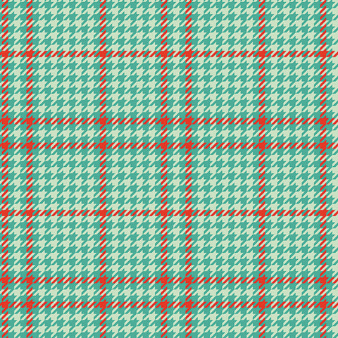 New Arrival} Art Gallery Fabrics Christmas in Colour Holiday Check Peppermint