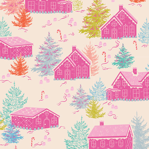 New Arrival} Art Gallery Fabrics Christmas in Colour Gumdrops & Gables
