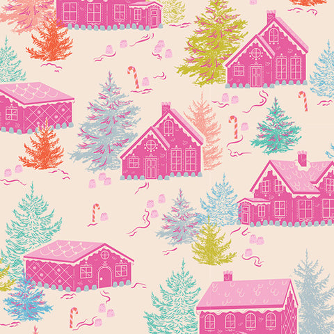 New Arrival} Art Gallery Fabrics Christmas in Colour Gumdrops & Gables