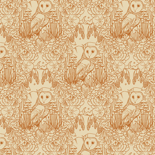 {Pre-Order June} Art Gallery Fabrics Coyote Hill Moonlit Guardian Sepia