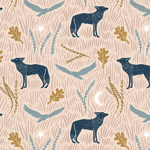 {Pre-Order June} Art Gallery Fabrics Coyote Hill Wild Woodblock Day