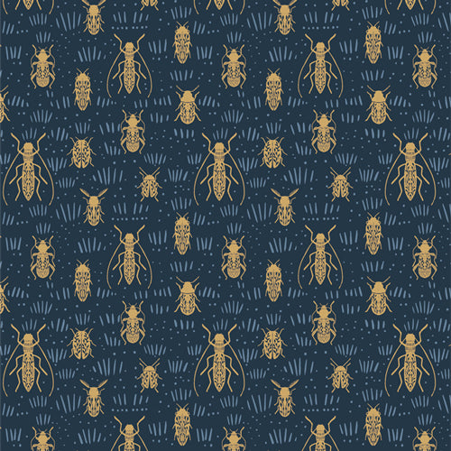 {Pre-Order June} Art Gallery Fabrics Coyote Hill Beetle Parade Moon