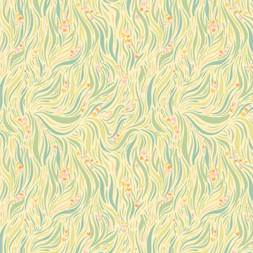 {Pre-Order Aug/Sept} Art Gallery Fabrics The CUR8TOR Gardenista Grassy Meadows Shine