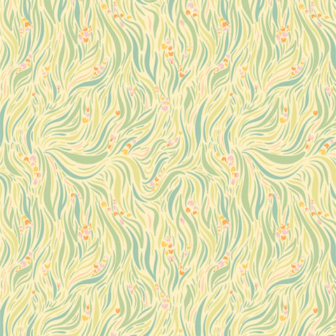 {Pre-Order Aug/Sept} Art Gallery Fabrics The CUR8TOR Gardenista Grassy Meadows Shine