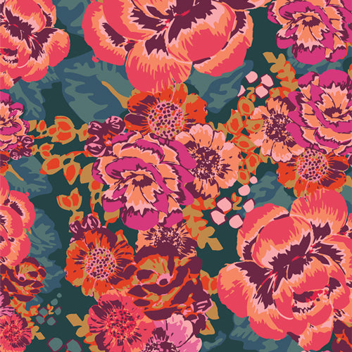 {New Arrival} Art Gallery Fabrics THE CUR8TOR - Bohemia Acqua Di Rose Mystic