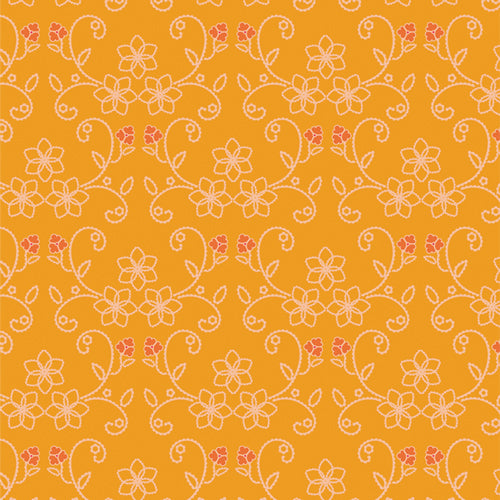 {Pre-Order July} Art Gallery Fabrics THE CUR8TOR - Bohemia Boho Stitches Amber