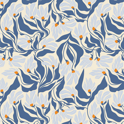 {New Arrival} Art Gallery Fabrics THE CUR8TOR - Modernista Wind Dance Azure