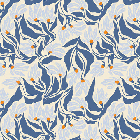 {New Arrival} Art Gallery Fabrics THE CUR8TOR - Modernista Wind Dance Azure
