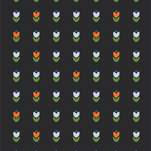 {New Arrival} Art Gallery Fabrics THE CUR8TOR - Modernista Rooted Tulips