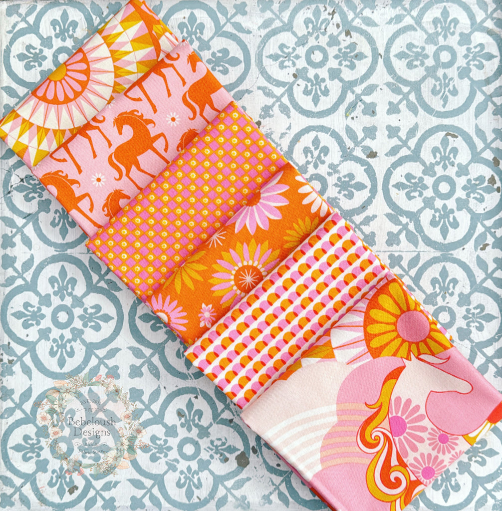 {New Arrival} Moda Ruby Star Society Sampler Curated Fat Quarter Bundle x 6 Carousels Zinnia