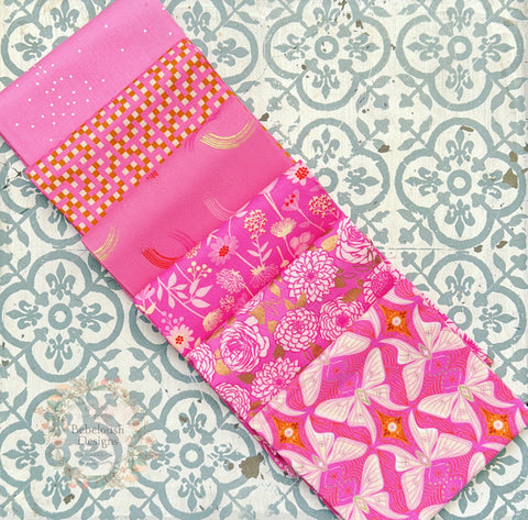 {New Arrival} Moda Ruby Star Society Sampler Curated Fat Quarter Bundle x 6 Hot Pink Prints