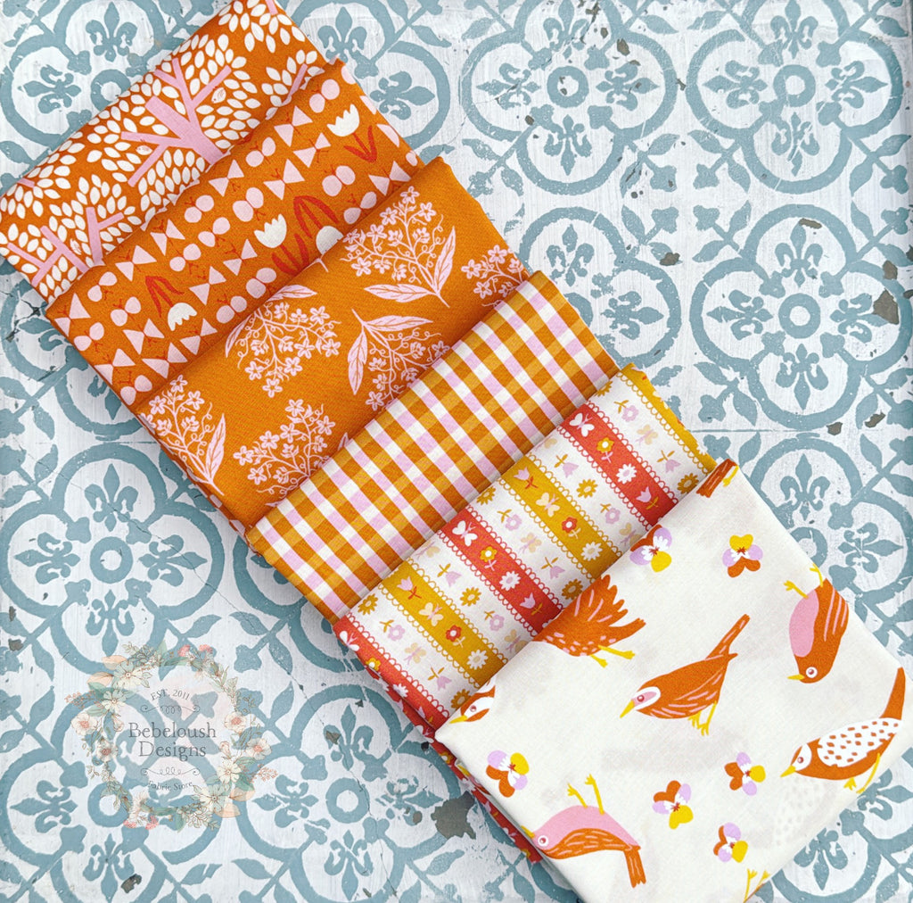 {New Arrival} Moda Ruby Star Society Sampler Curated Fat Quarter Bundle x 6 Honey Caramel