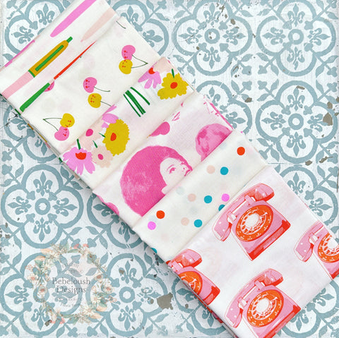 {New Arrival} Moda Ruby Star Society Sampler Curated Fat Quarter Bundle x 6 Retro Natural