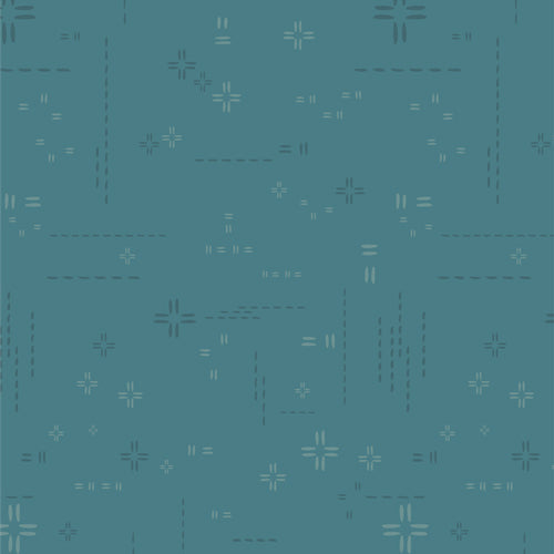 {New Arrival} Art Gallery Decostitch Teal Fog FAT QUARTER