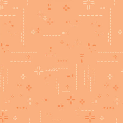{New Arrival} Art Gallery Fabrics Decostitch Elements Soft Apricot FAT QUARTER