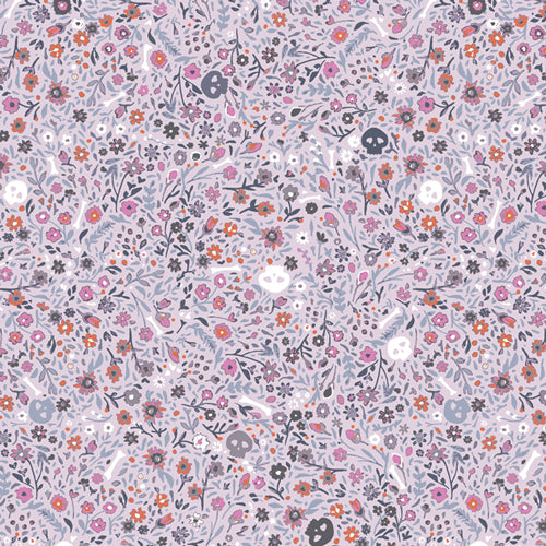 {New Arrival} Art Gallery Fabrics Eerie Boneyard Violet
