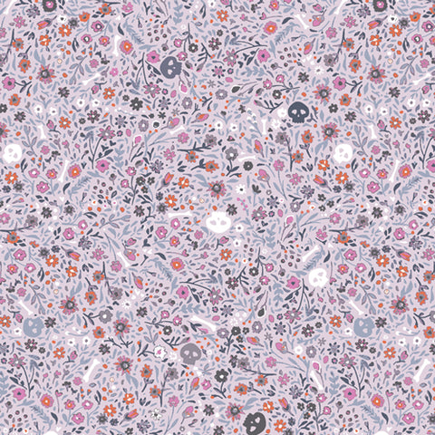 {New Arrival} Art Gallery Fabrics Eerie Boneyard Violet