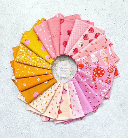 {New Arrival} Moda Ruby Star Society Curated Fat Quarter Bundle x 20 Pieces Strawberry Fields