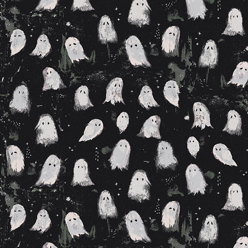 {Pre-Order June} Art Gallery Fabrics Enshadow Oh My Ghost Noir