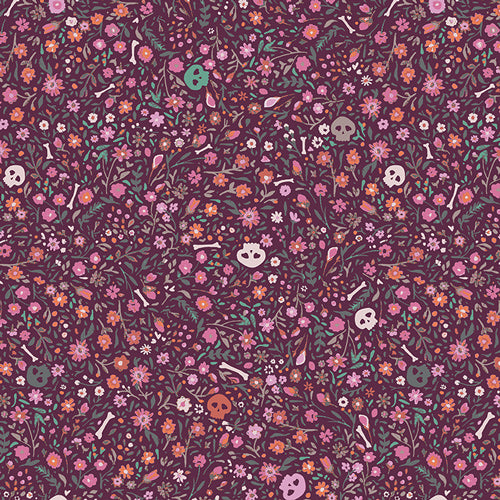 {Pre-Order June} Art Gallery Fabrics Enshadow Boneyard Hexberry