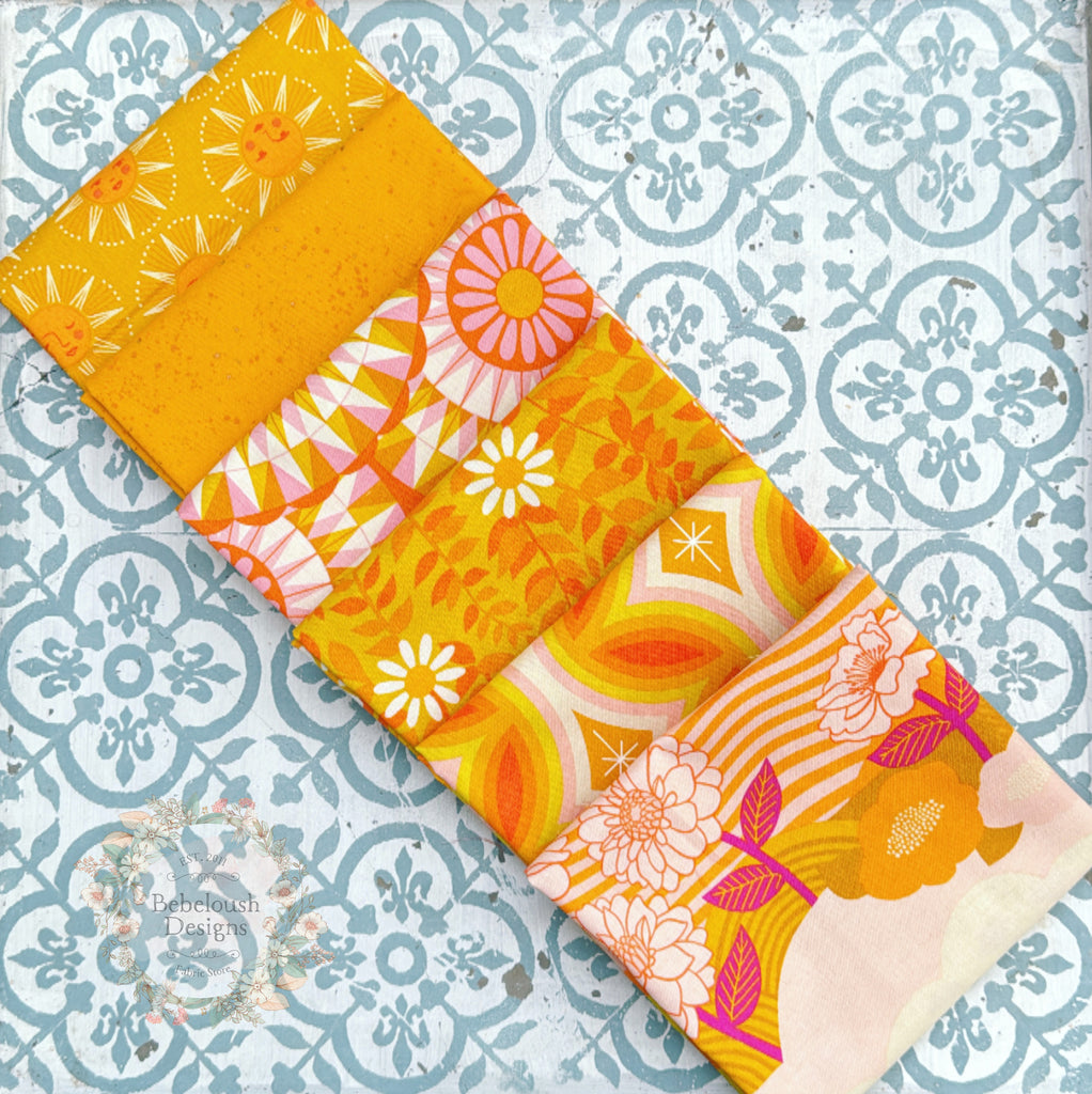 {New Arrival} Moda Ruby Star Society Sampler Curated Fat Quarter Bundle x 6 Golden Hour