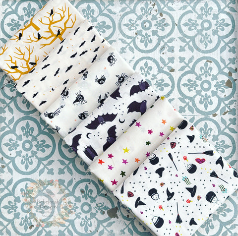 {New Arrival} Moda Ruby Star Society Sampler Curated Fat Quarter Bundle x 6 Halloween Edition Natural