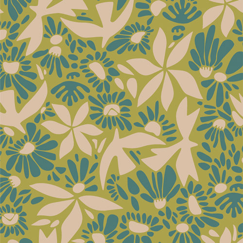 {New Arrival} Art Gallery Fabrics Evolve Evolve Key Lime FAT QUARTER