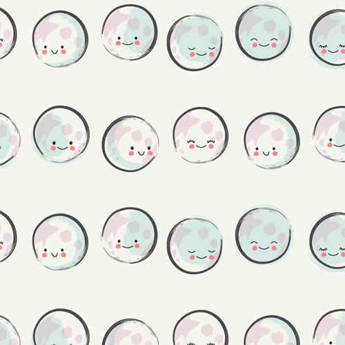 {New Arrival} Art Gallery Fabrics Snuggles Capsules FLANNEL Happy Moons Snug